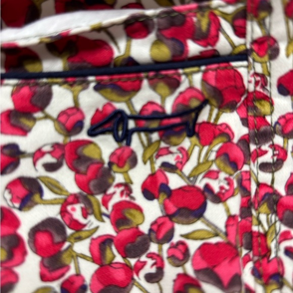 Louis Castel Floral Poppies Print Golf Capri Pants - Picture 4 of 12